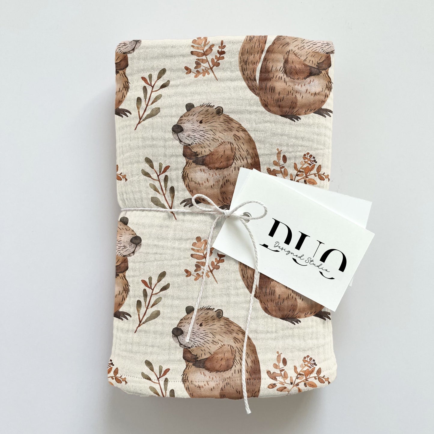 Beavers Digital Seamless Pattern