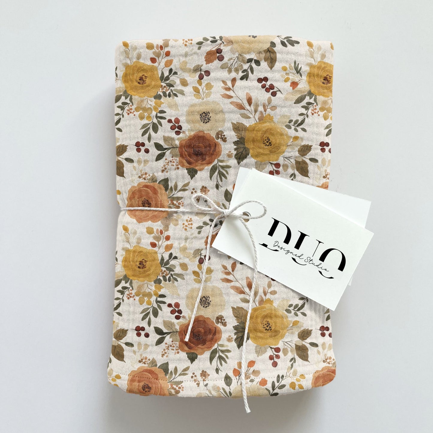 Beige Mustard Floral Digital Seamless Pattern