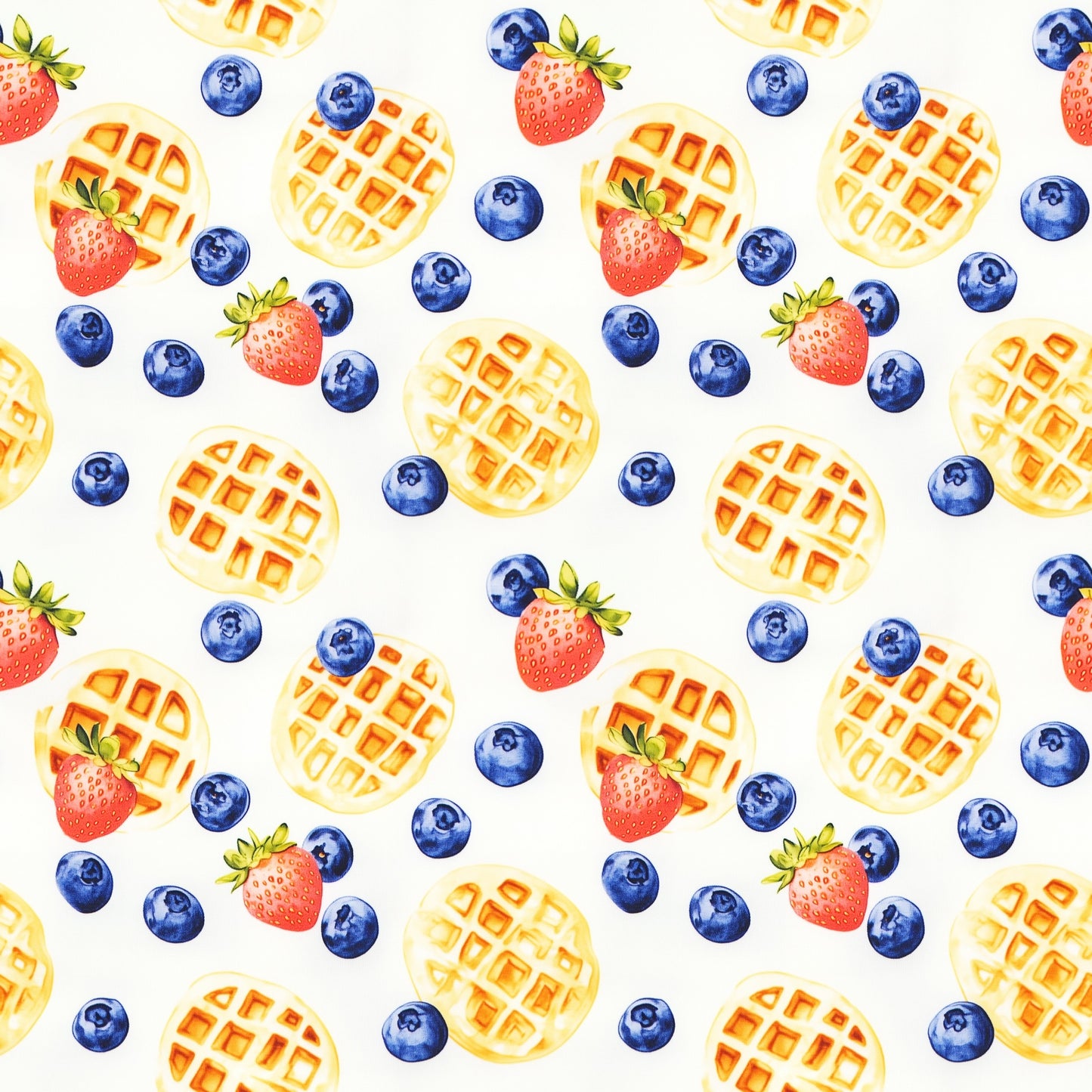 Berry Waffles Digital Seamless Pattern