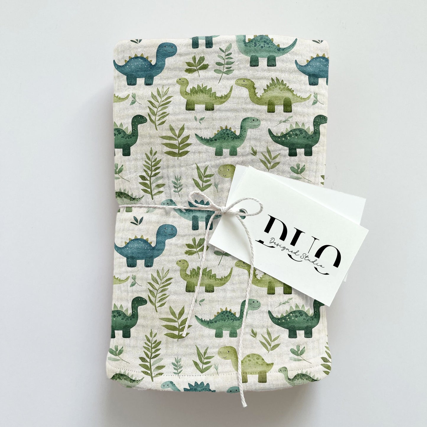 Blue Dinos Digital Seamless Pattern