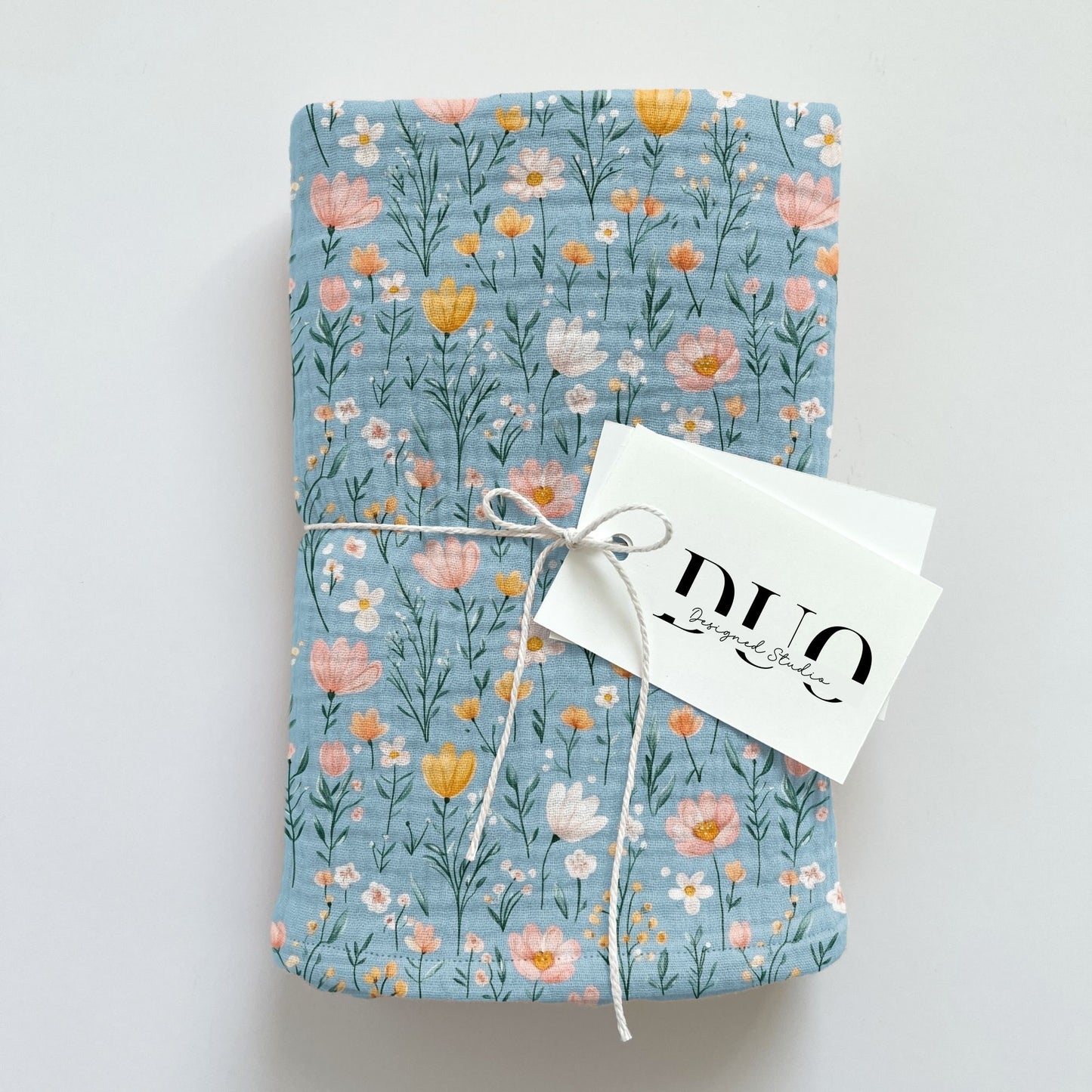Blue Ditsy Spring Digital Seamless Pattern