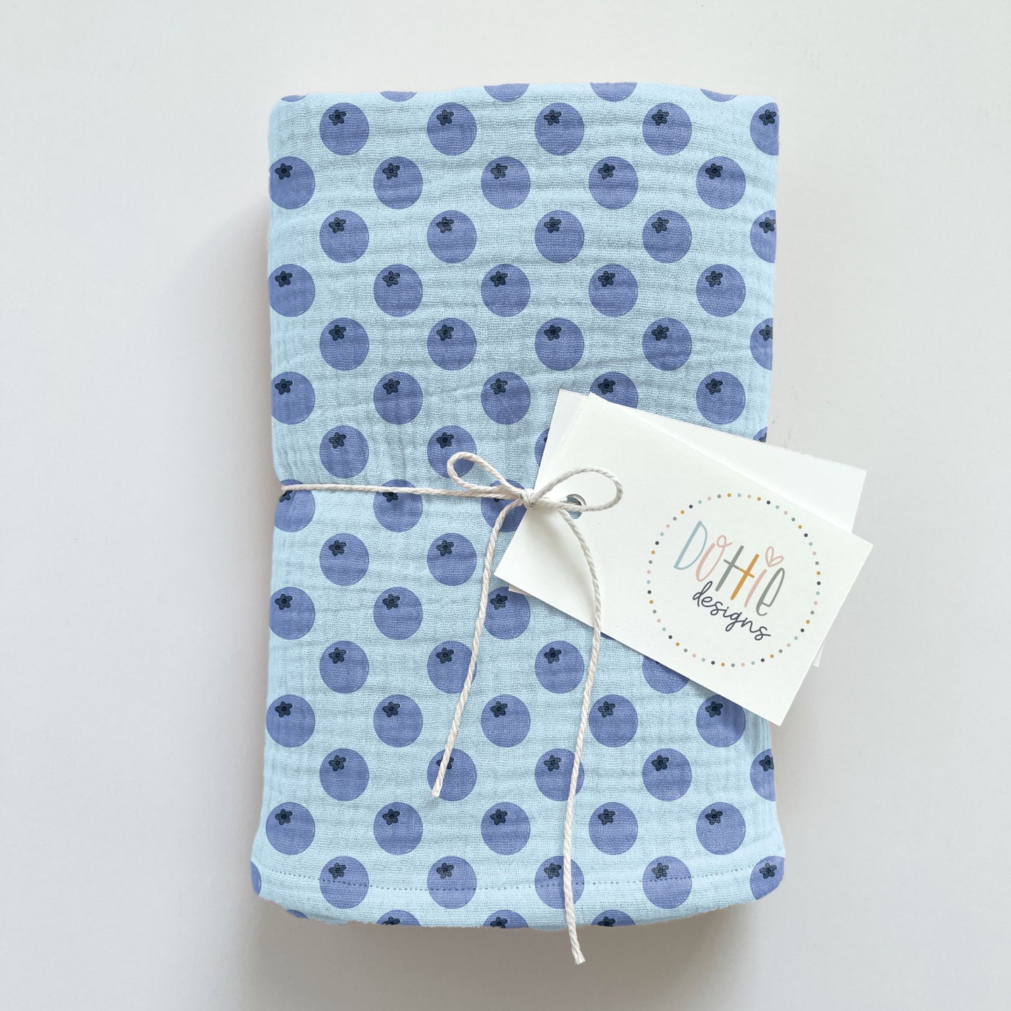 Blueberries on Blue