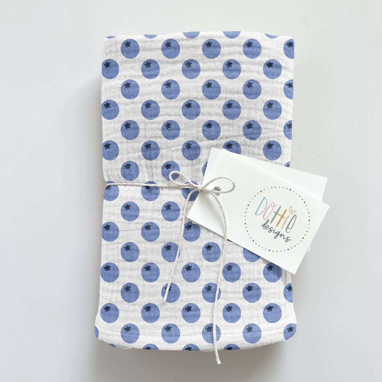 Blueberries on White