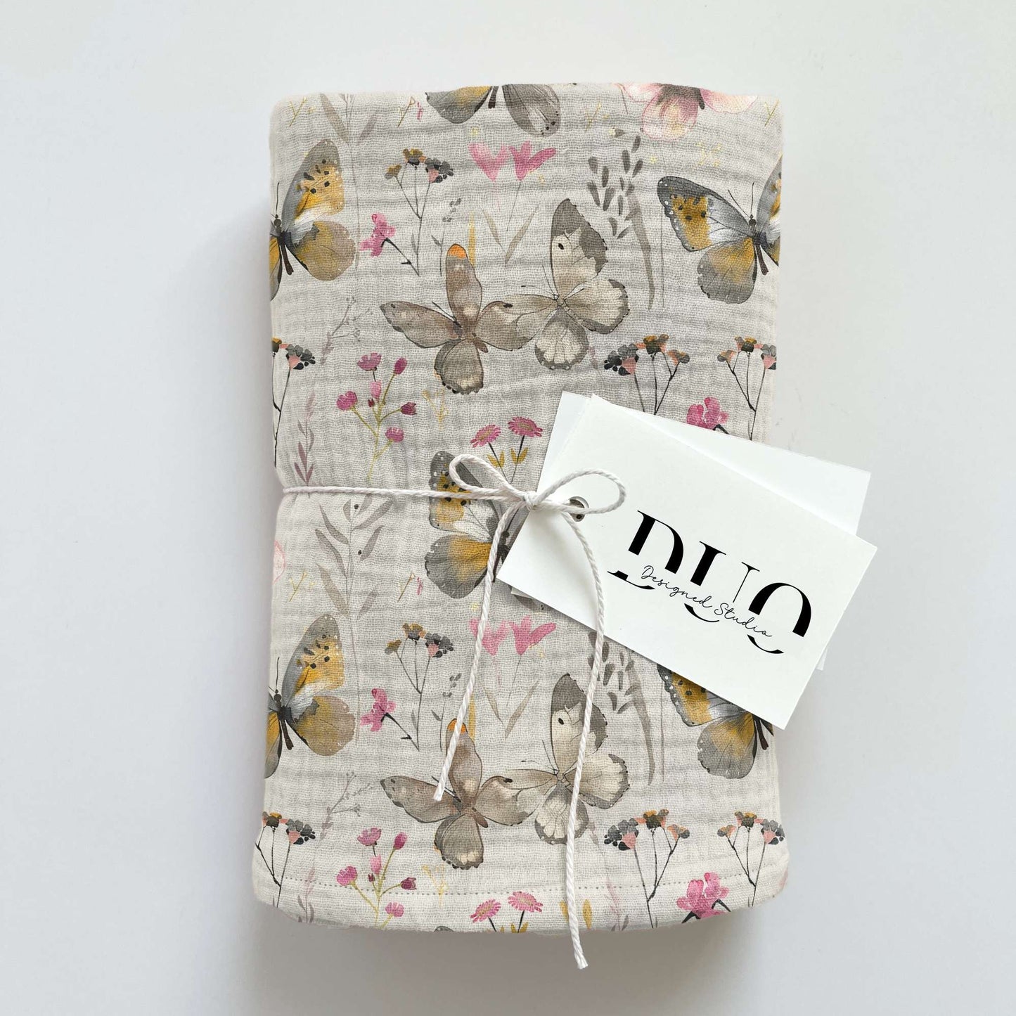 Boho Butterflies Digital Seamless Pattern
