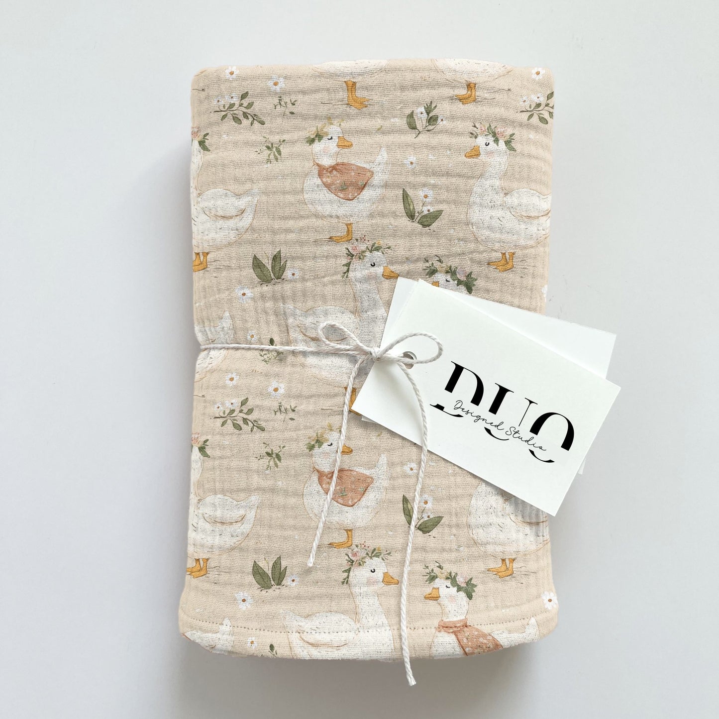 Boho Geese Digital Seamless Pattern