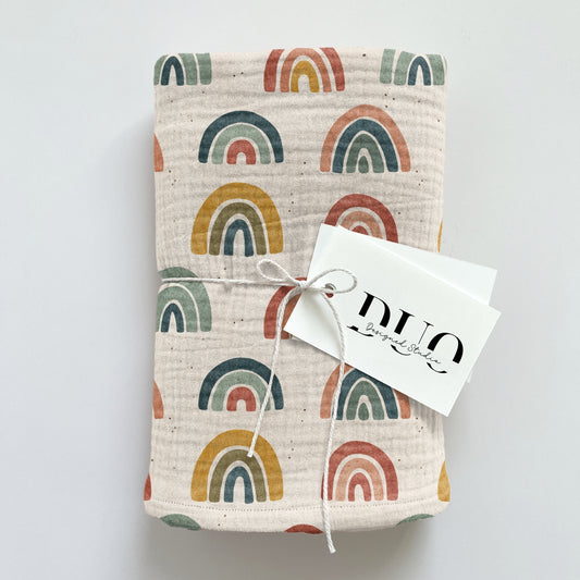 Boho Rainbows Digital Seamless Pattern