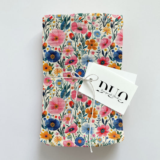 Bold Modern Floral Digital Seamless Pattern