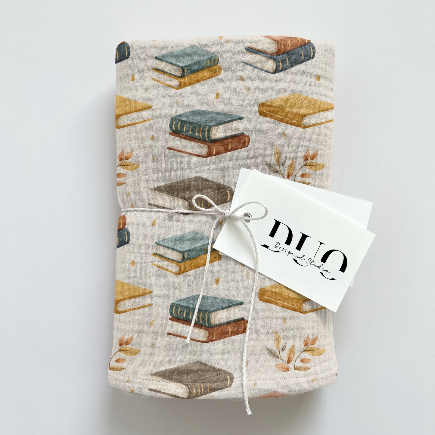Neutral Books Digital Seamless Pattern