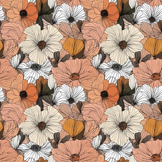 Botanical Floral Digital Seamless Pattern