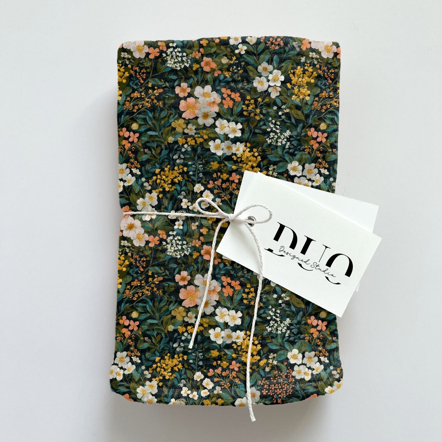 Bottle Green Ditsy Floral Digital Seamless Pattern