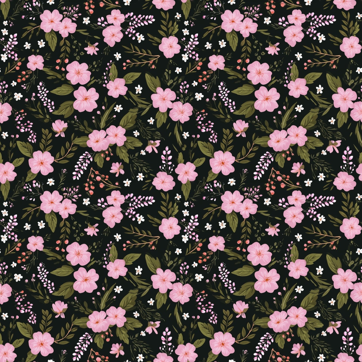 Bottle Pink Green Ditsy Digital Seamless Pattern