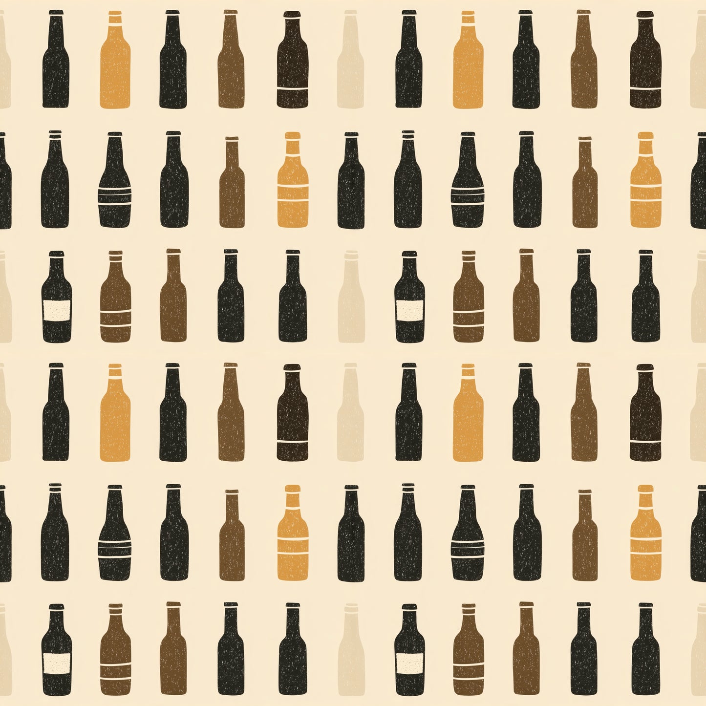 Bottles Line-Up Digital Seamless Pattern