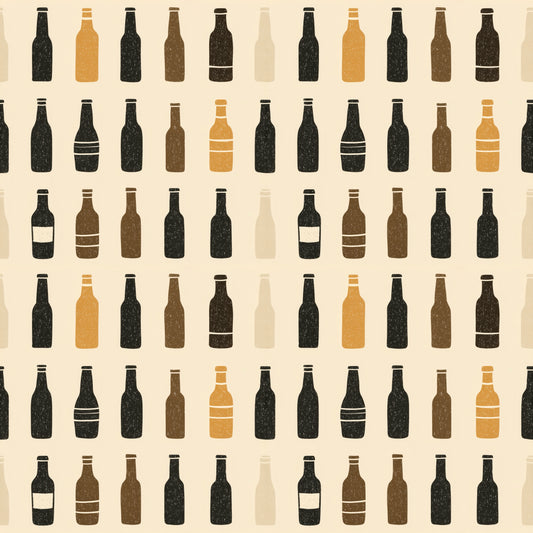 Bottles Line-Up Digital Seamless Pattern