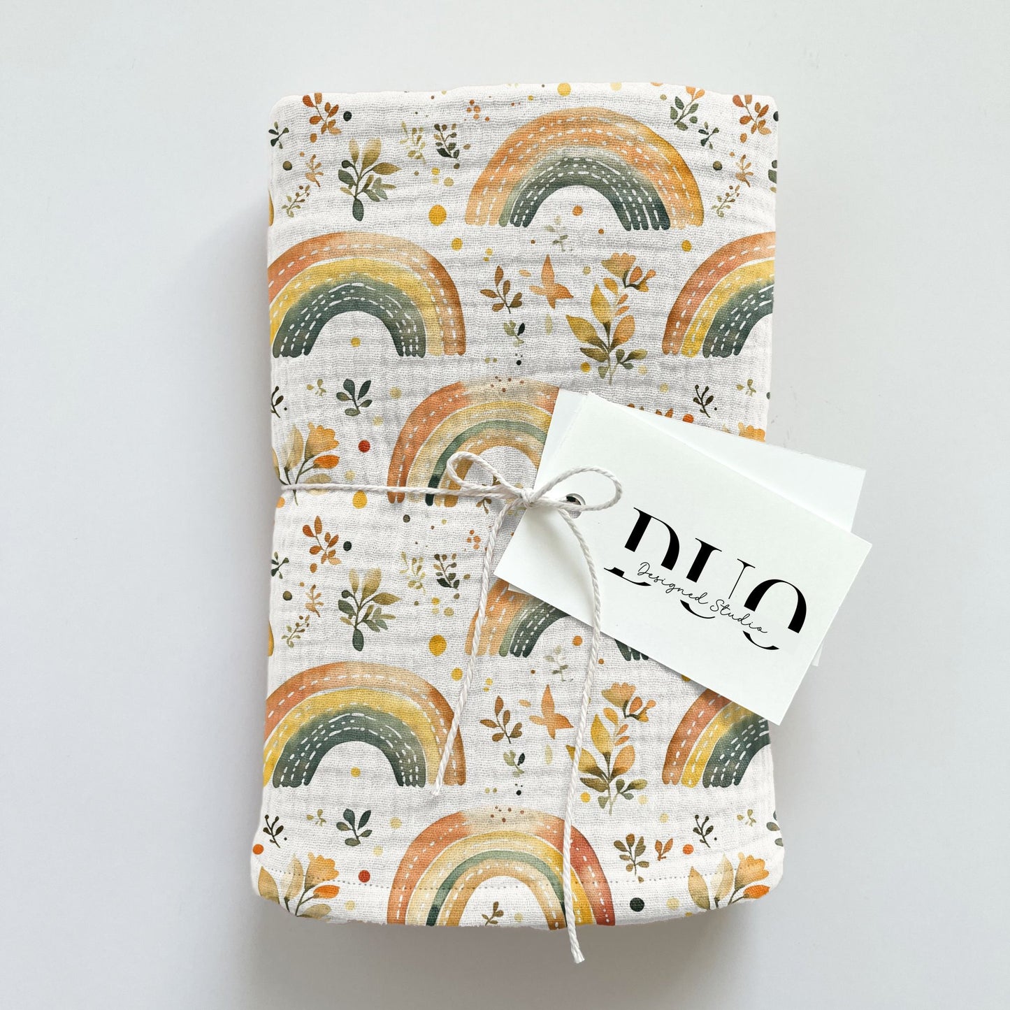 Bright Watercolour Rainbows Digital Seamless Pattern
