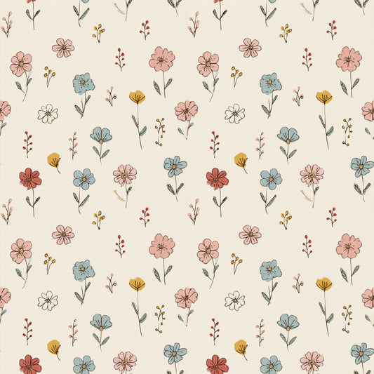 Brittany Floral Digital Seamless Pattern