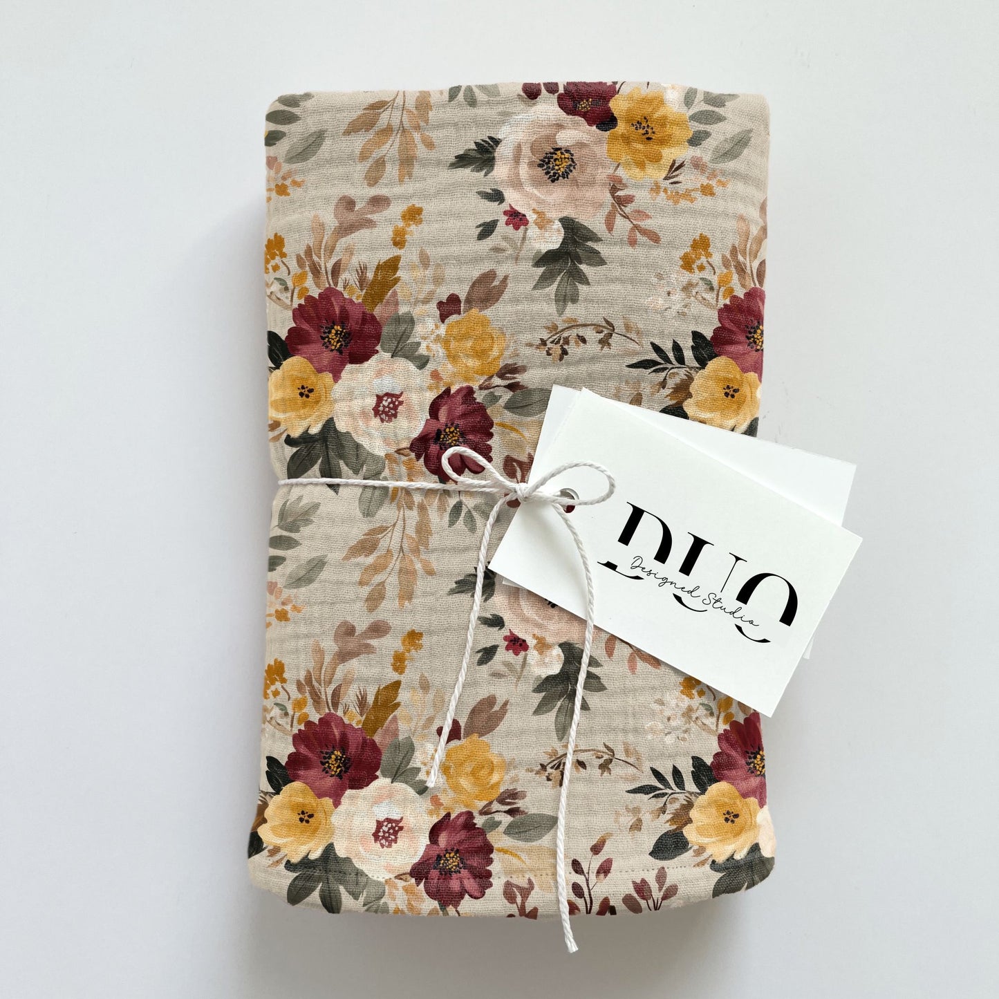Burgundy Beige Floral Digital Seamless Pattern