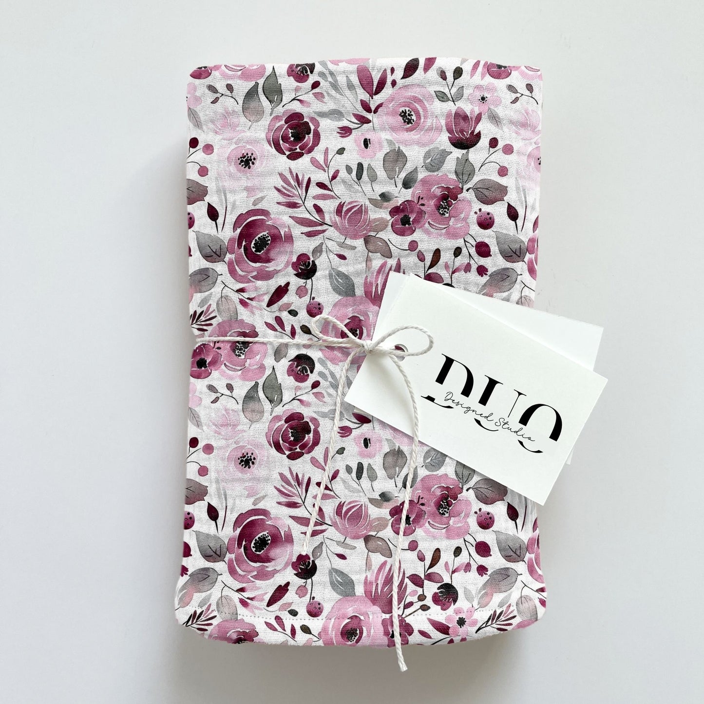 Burgundy Blooms Digital Seamless Pattern