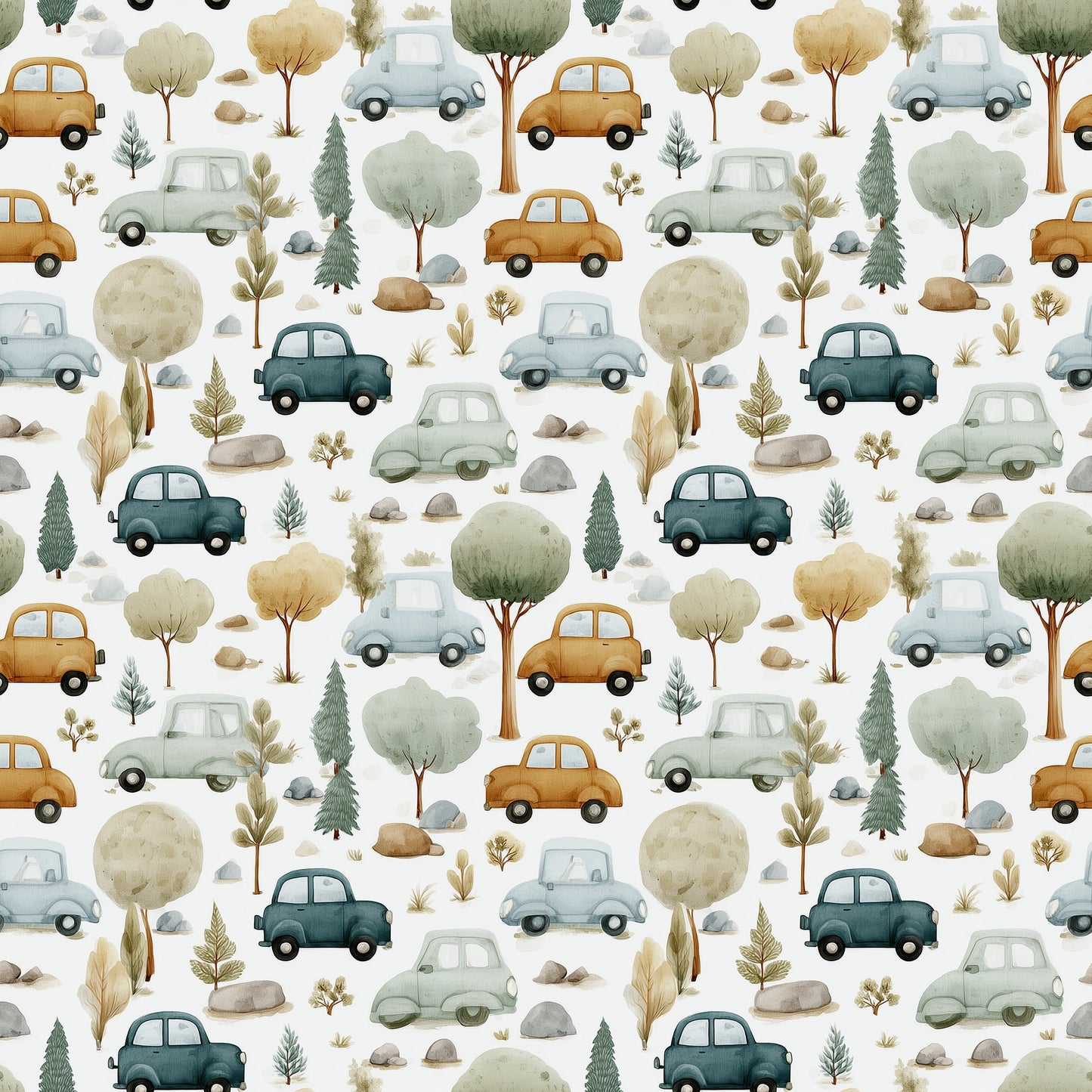 Busy Streets Digital Seamless Pattern