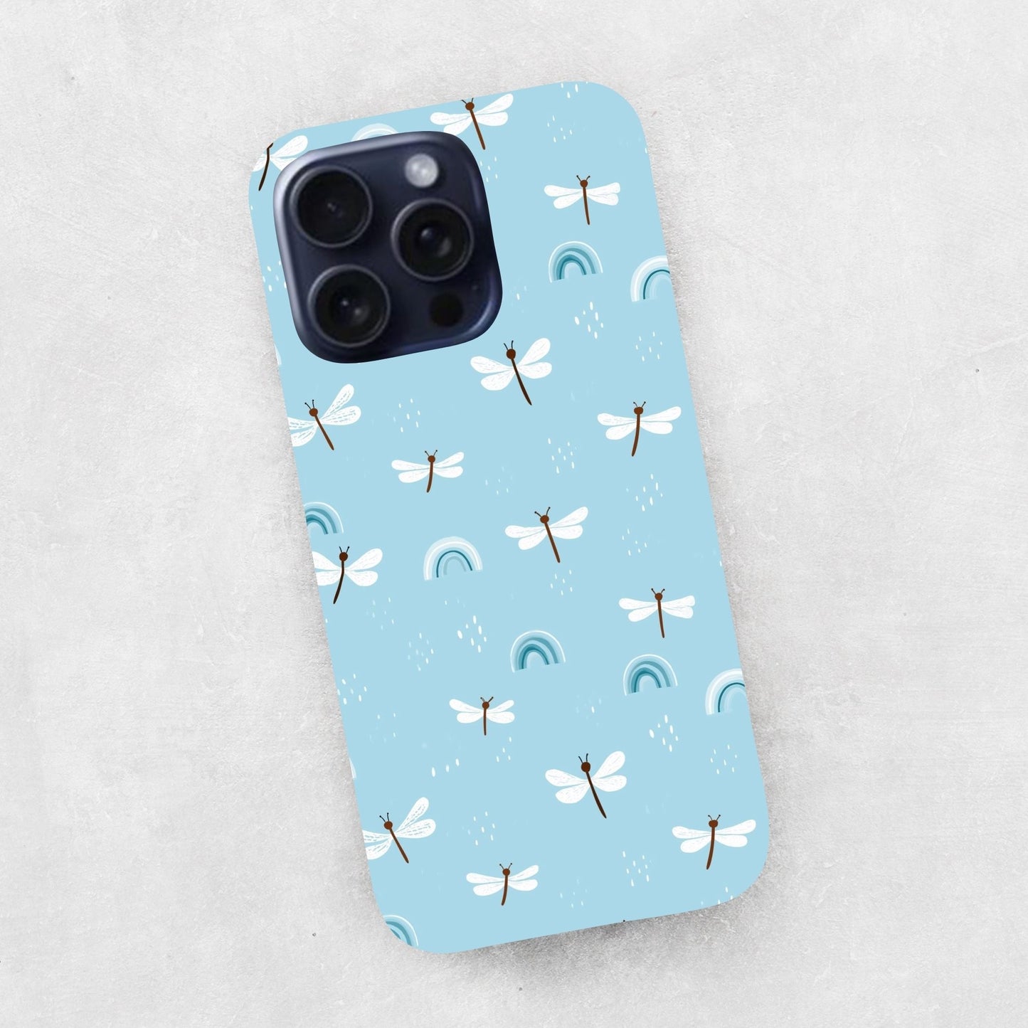 Butterflies on Blue Digital Seamless Pattern