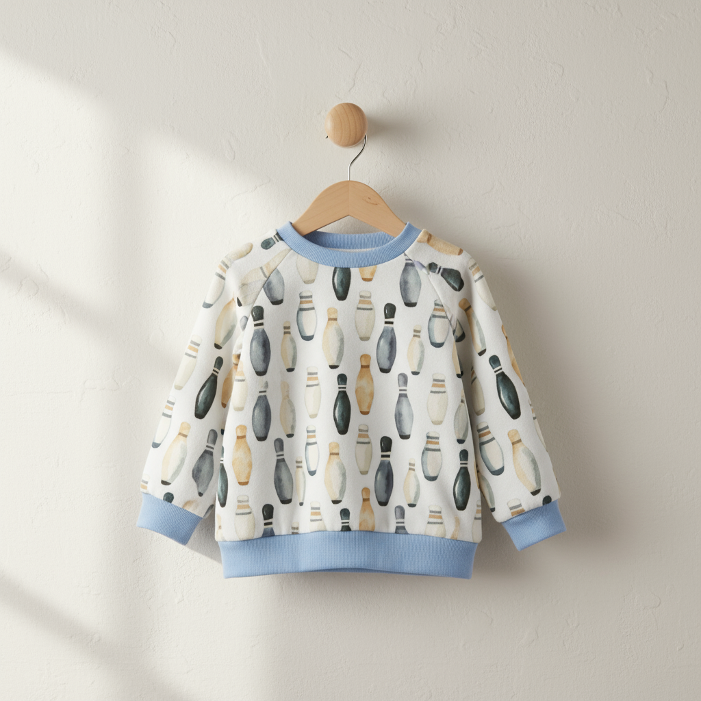Bowling Pins Digital Seamless Pattern