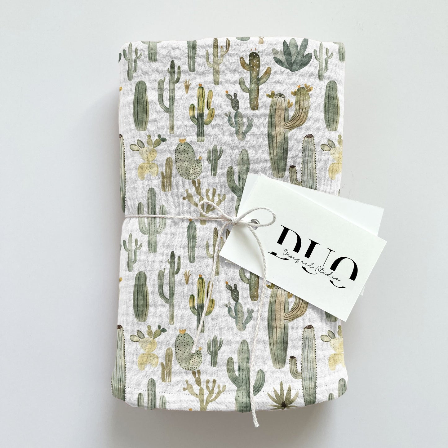 Beige Cacti Digital Seamless Pattern