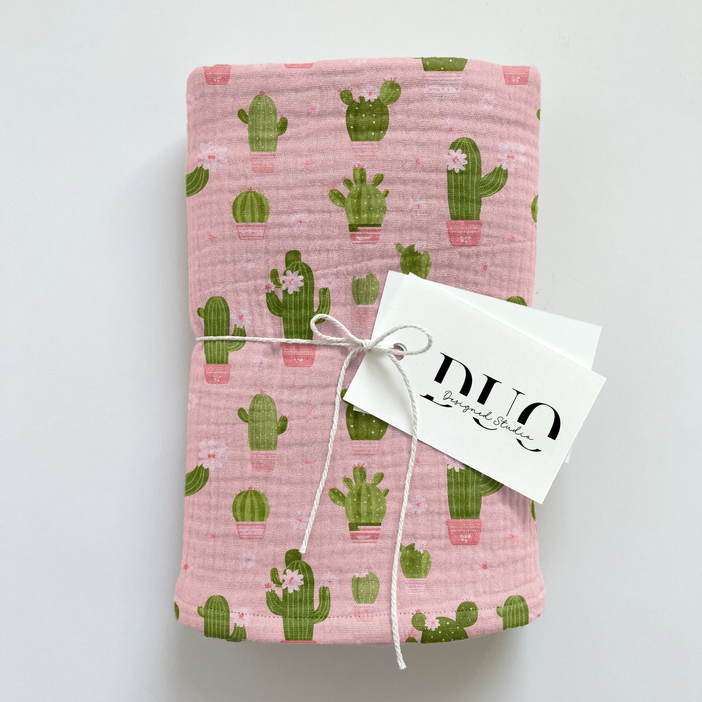 Cactus on Pink Digital Seamless Pattern