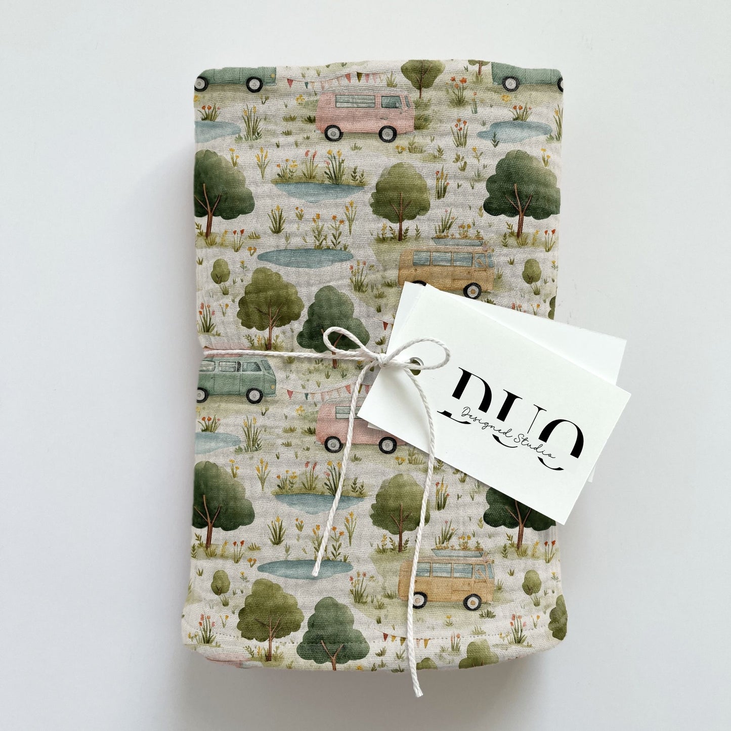 Camp Park Digital Seamless Pattern