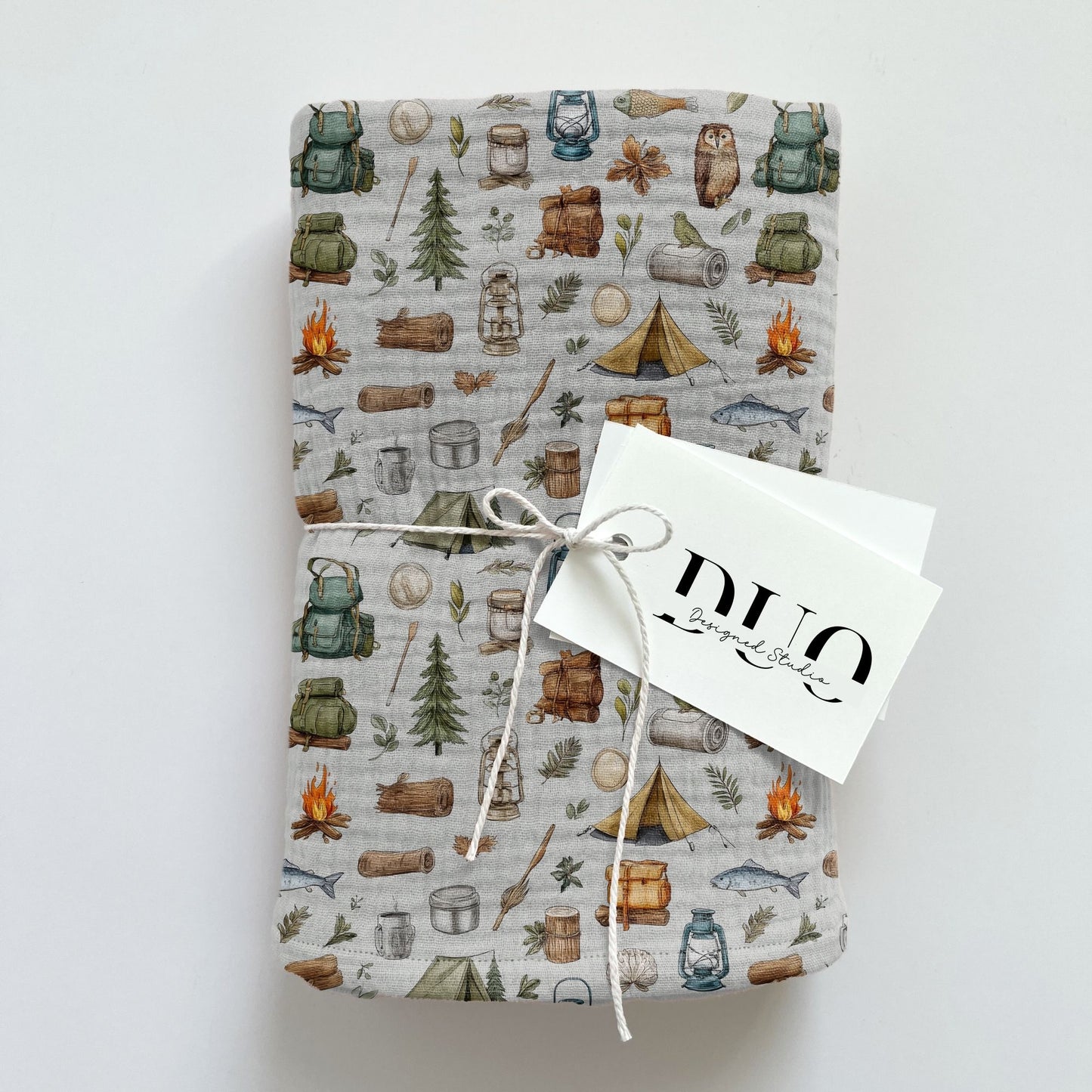 Camping Trip Digital Seamless Pattern