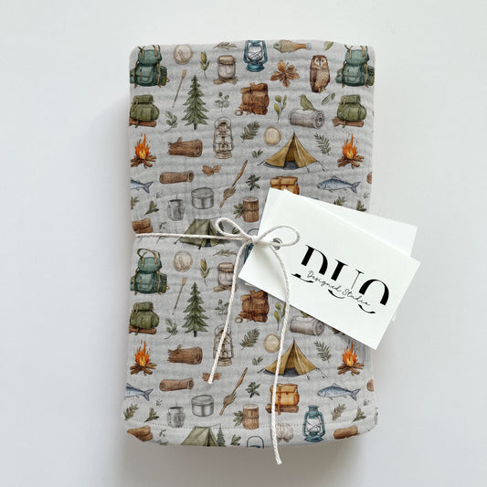 Camping Trip Digital Seamless Pattern