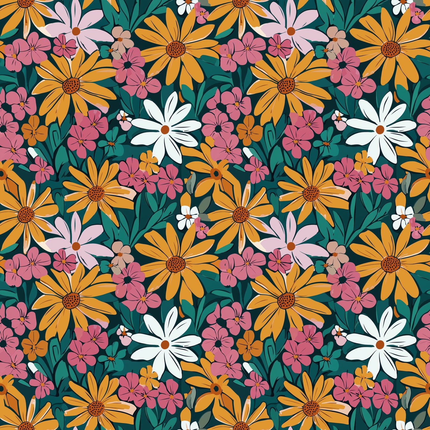 Caroline Floral Digital Seamless Pattern