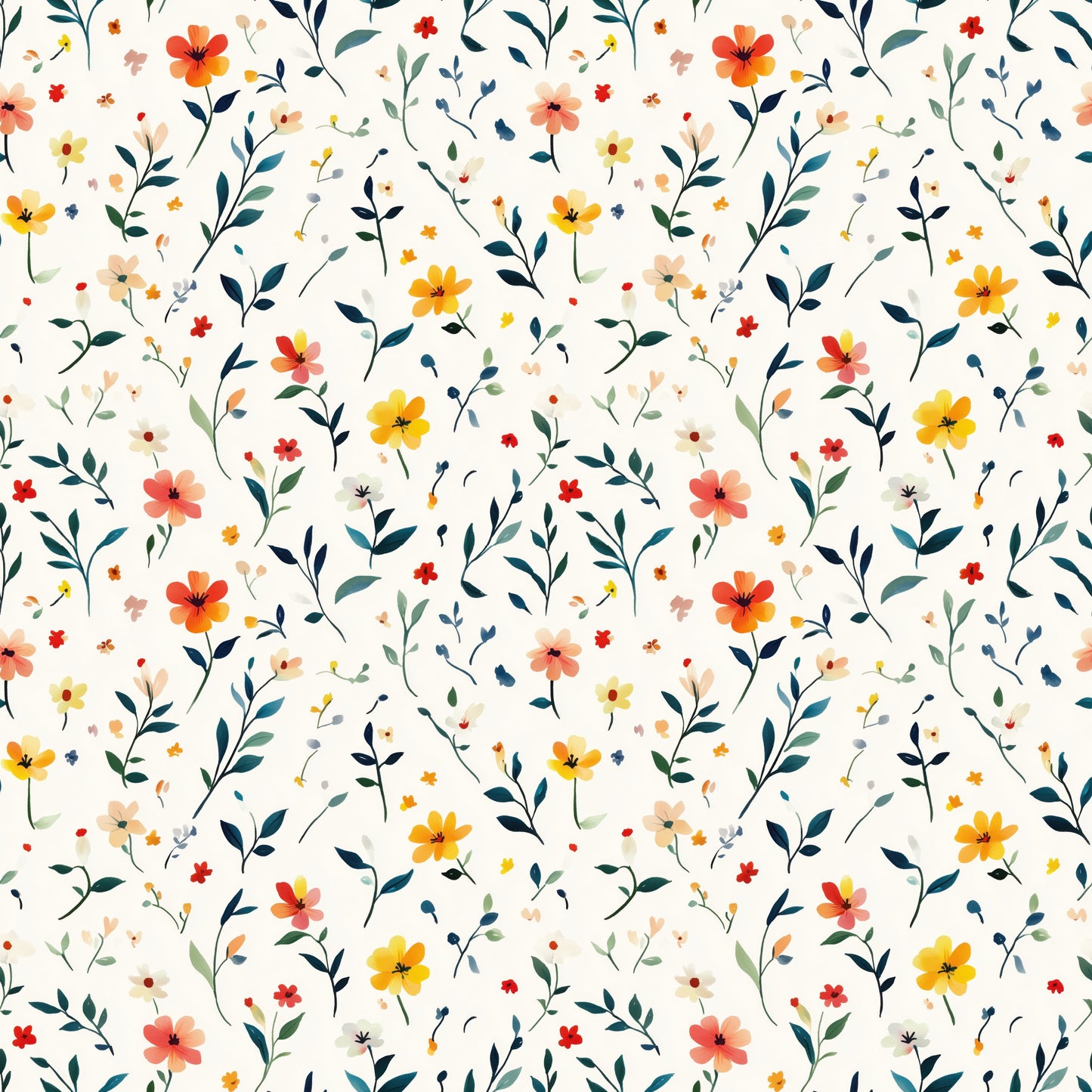 Carrie Floral Digital Seamless Pattern