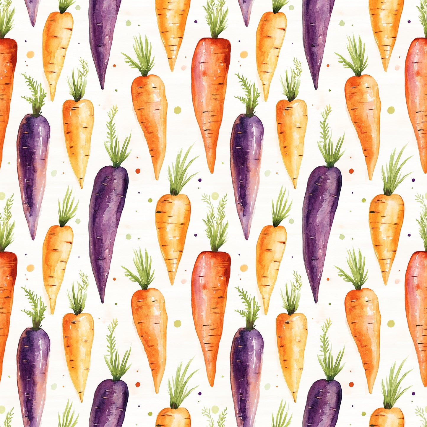 Carrots Digital Seamless Pattern