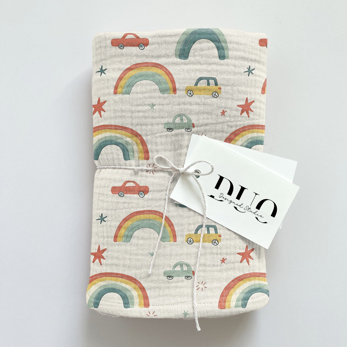 Cars & Rainbows Digital Seamless Pattern