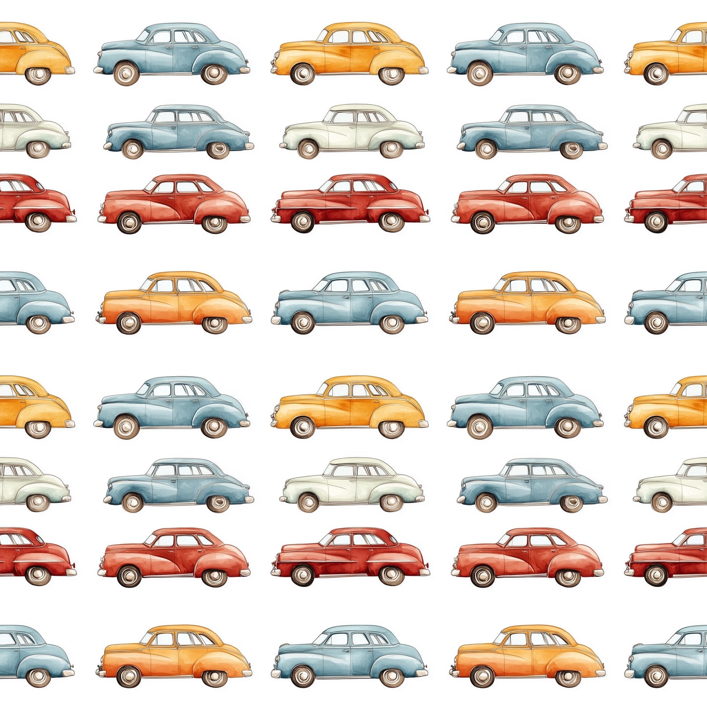 Cars Digital Seamless Pattern