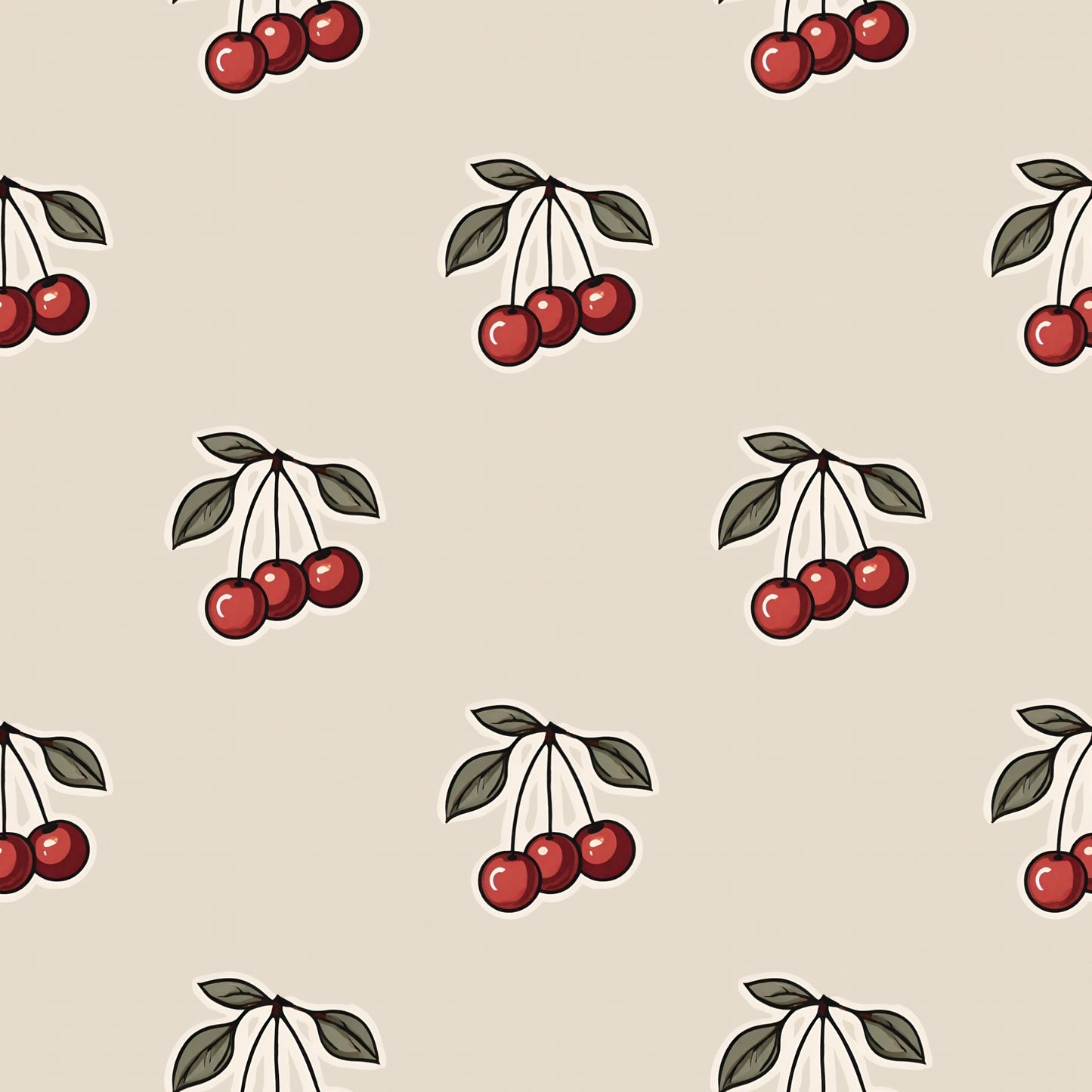 Cherries Digital Seamless Pattern