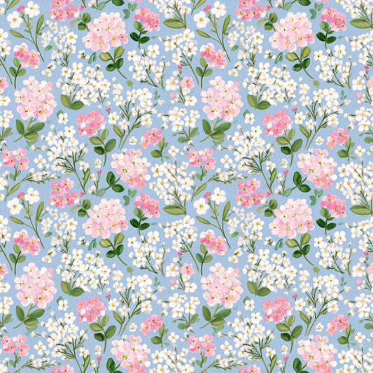 Cherry Blossoms Digital Seamless Pattern