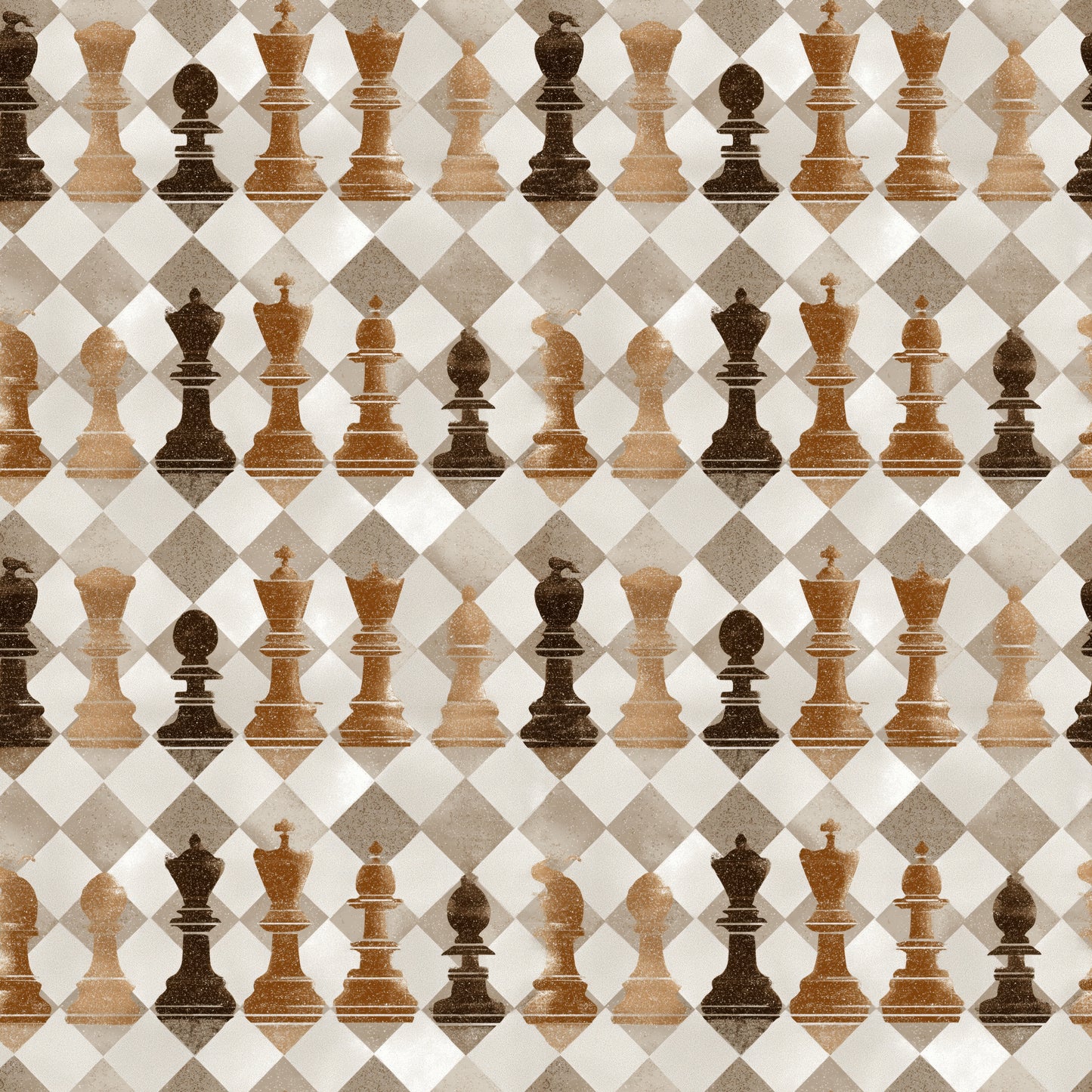 Chess Digital Seamless Pattern