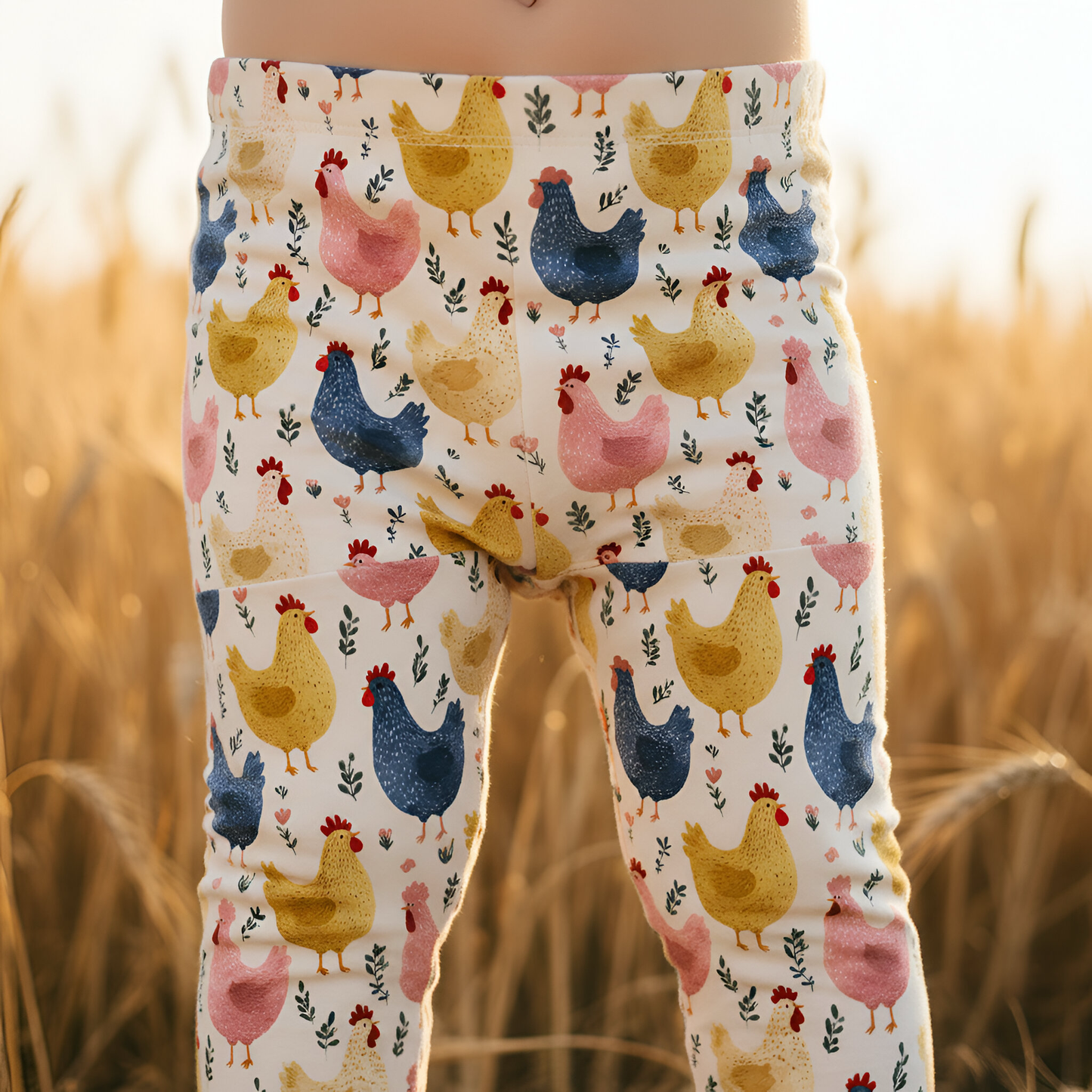 Chicken Farm Digital Seamless Pattern