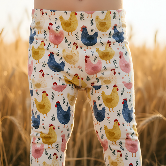 Chicken Farm Digital Seamless Pattern