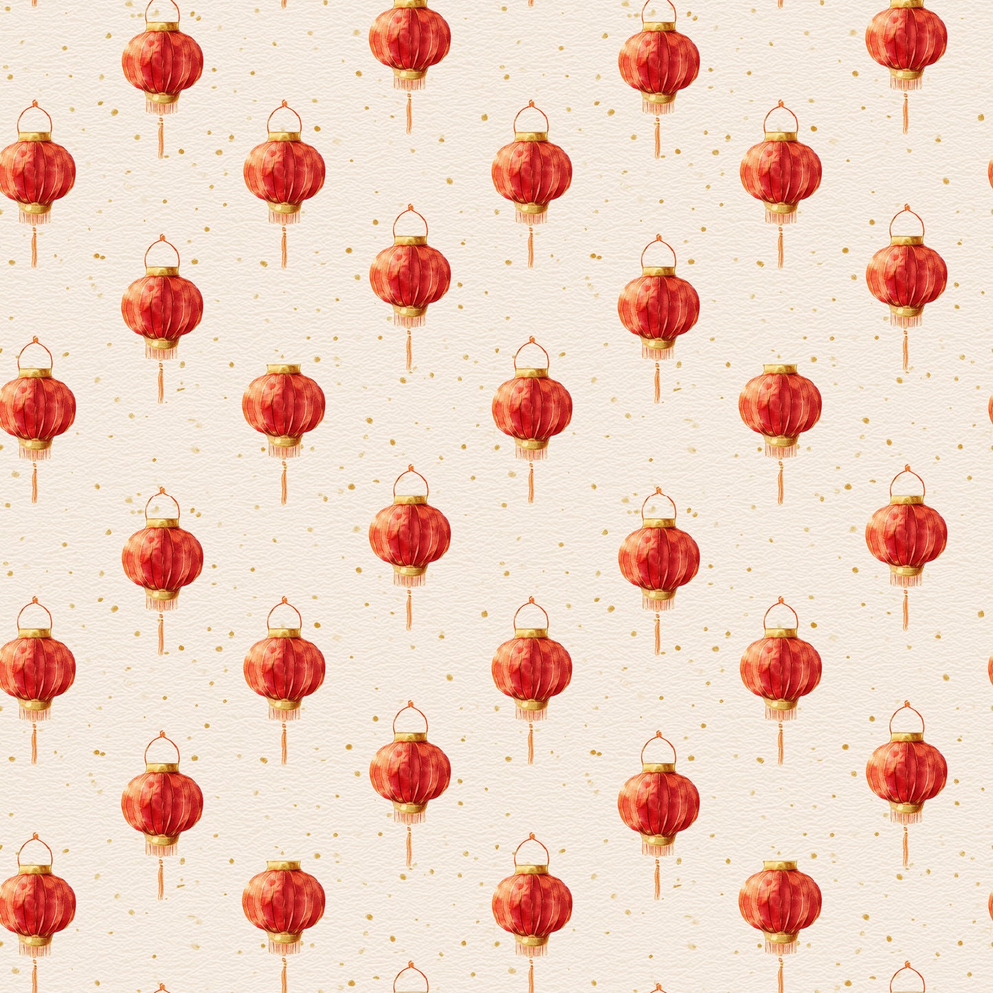 Chinese Lanterns Digital Seamless Pattern