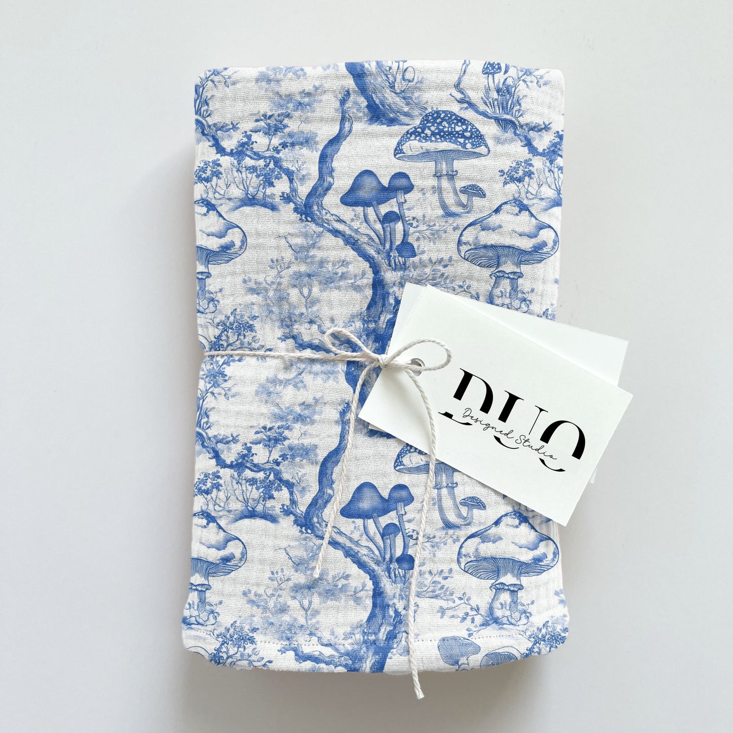 Chinoiserie Mushrooms Digital Seamless Pattern