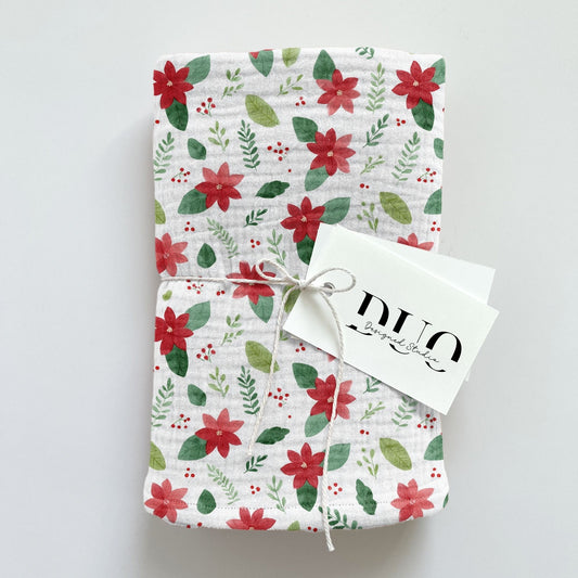 Christmas Cartoon Floral Digital Seamless Pattern