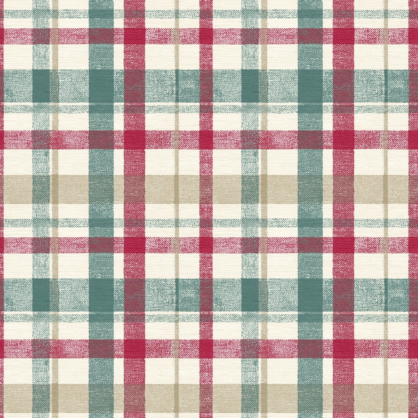 Christmas Chunky Plaid Digital Seamless Pattern