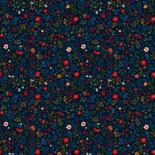 Christmas Ditsy Floral Digital Seamless Pattern
