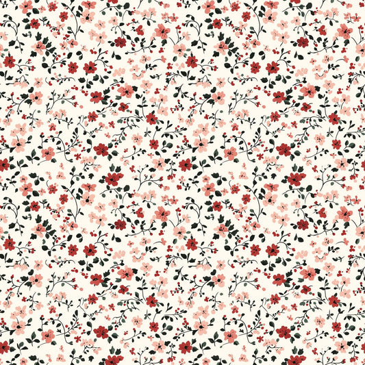 Christmas Ditsy Floral Digital Seamless Pattern