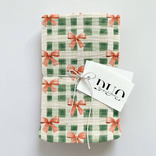 Christmas Coquette Bows Digital Seamless Pattern