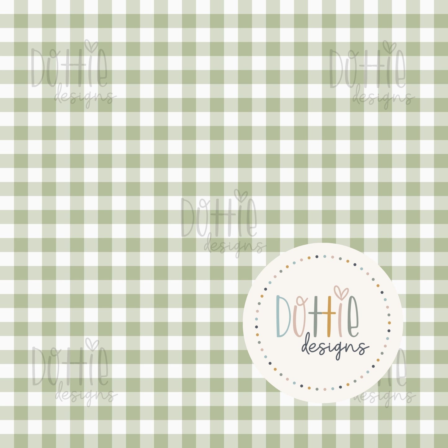 Christmas Green Gingham
