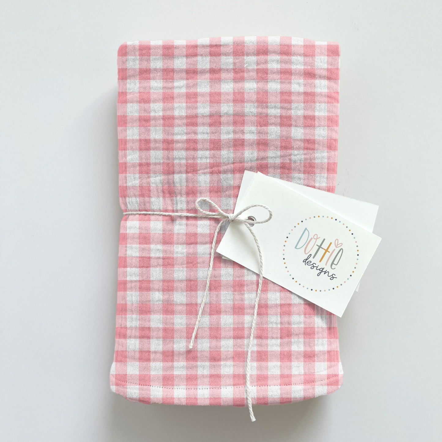 Christmas Pink Gingham