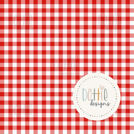 Christmas Red Gingham