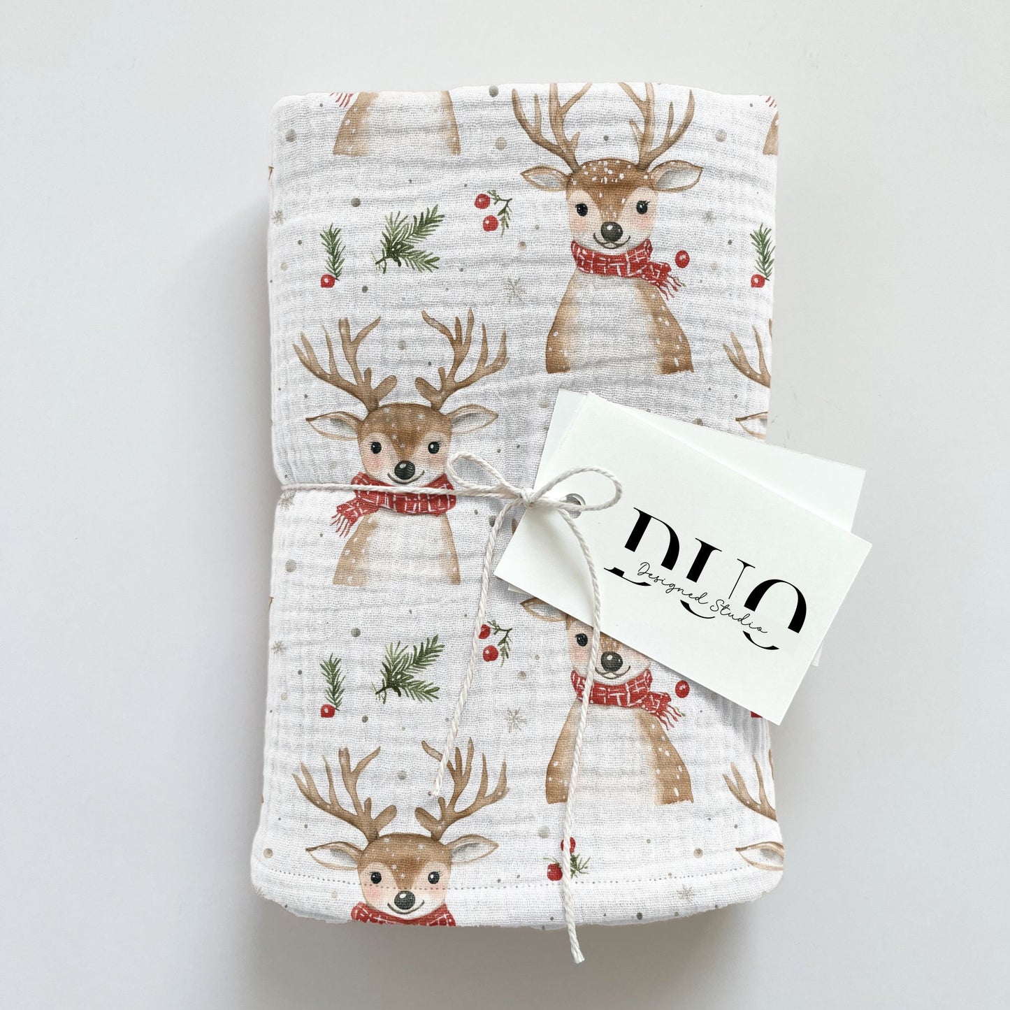 Christmas Reindeer Digital Seamless Pattern